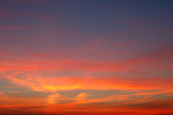 Beautiful colorful sunset, illustrative photograph to download page on Patrium Bohemia site.